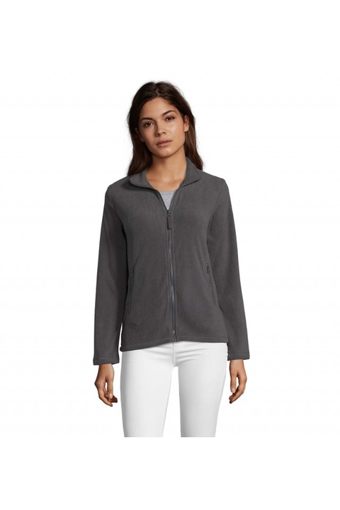 Дамско поларено яке Norman на Sol - SO02094, Въглено сиво