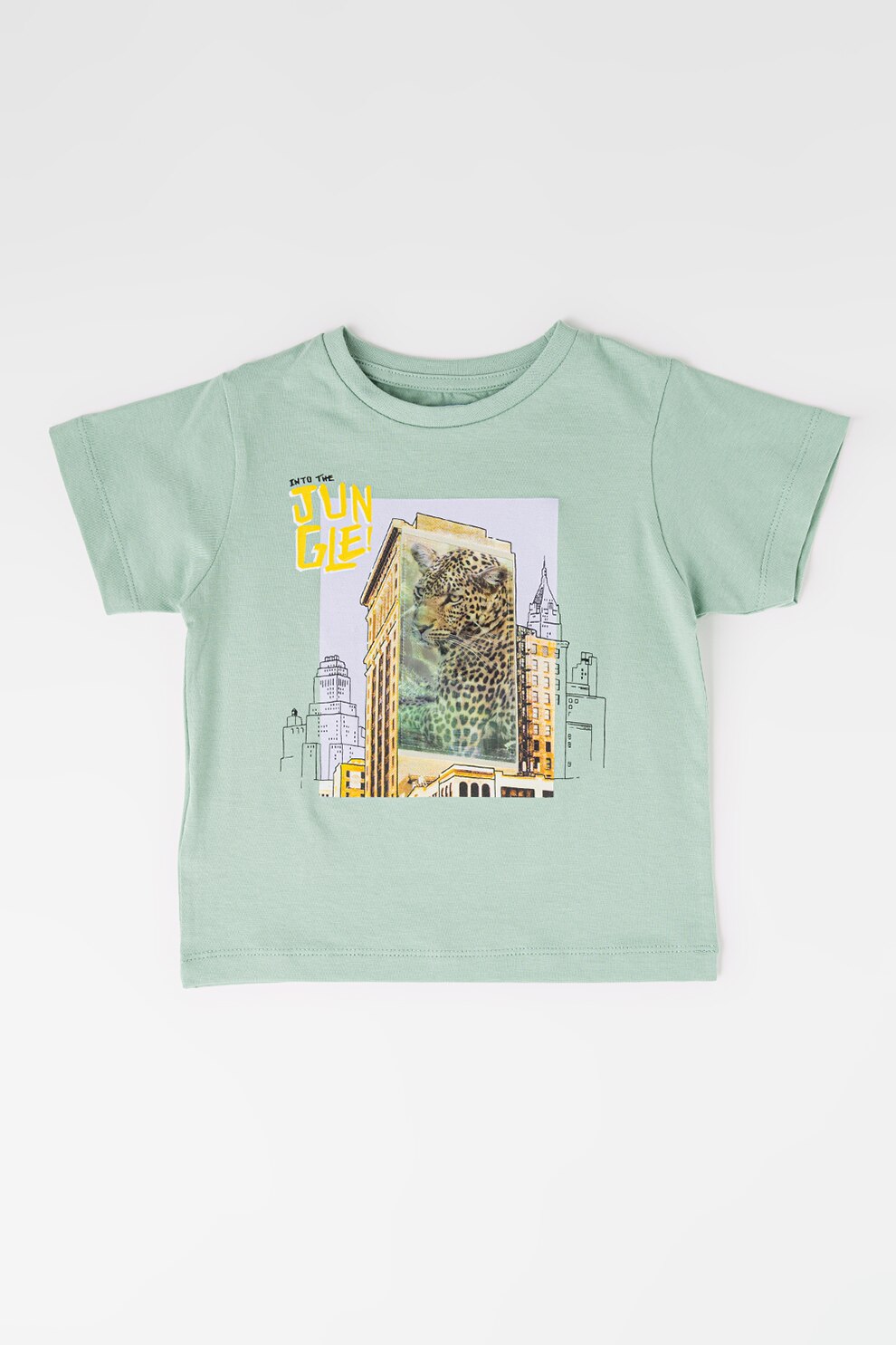 Mayoral, Tricou regular fit cu imprimeu grafic, Verde deschis, 122 CM