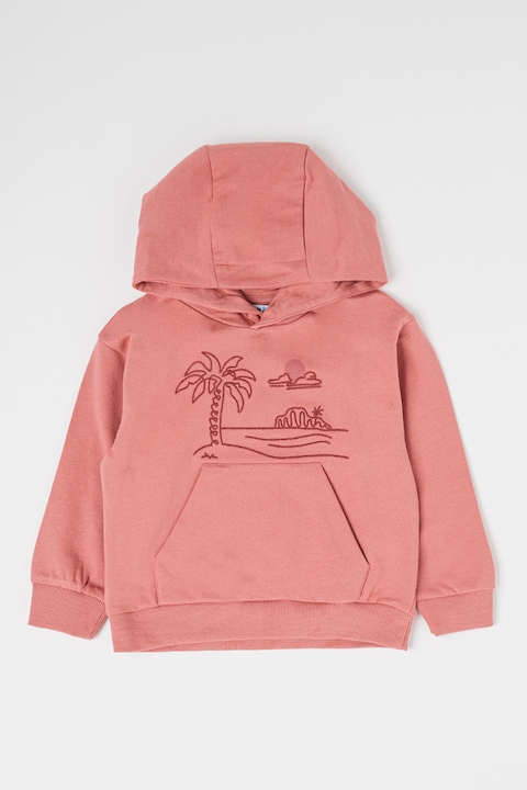 Mayoral, Худи с графика, Прашно розово