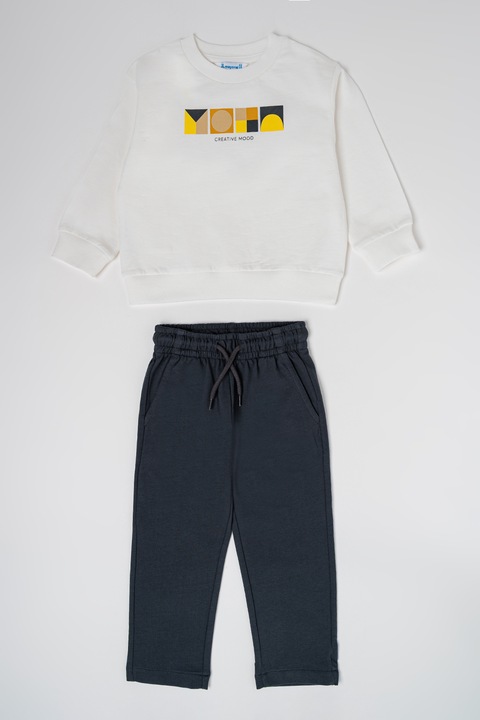 Mayoral, Спортен екип с връзка на талията, Бял/Бледозелен