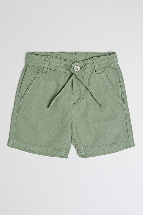 Mayoral, Bermude din amestec de in cu snur, Verde deschis