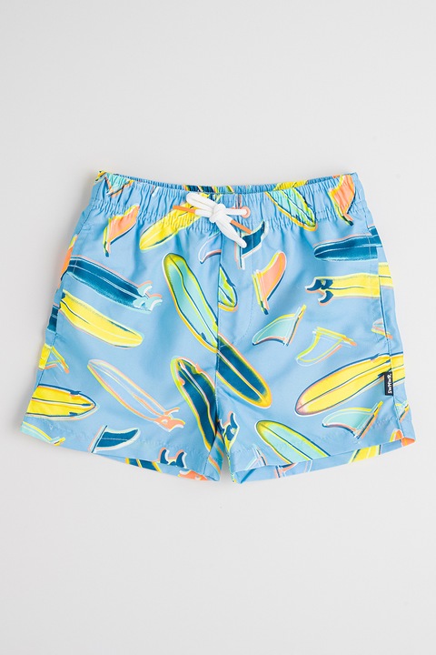 Mayoral, Pantaloni scurti de baie cu model grafic, Galben/Albastru deschis