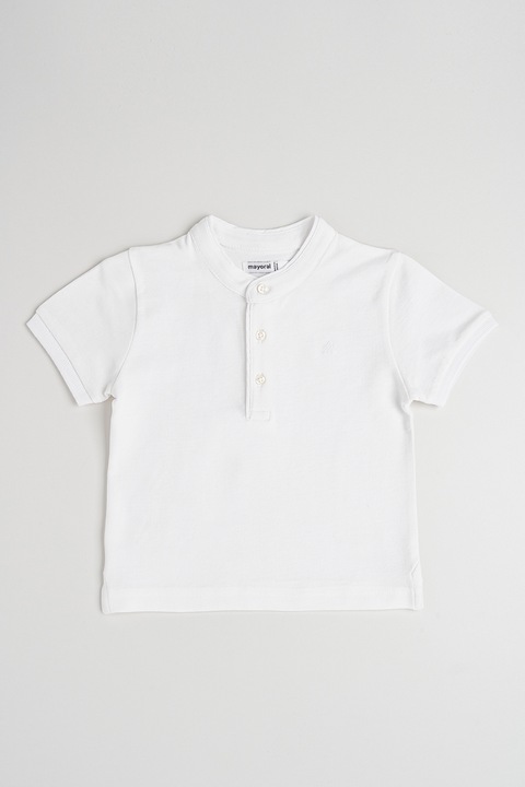 Mayoral, Póló gombos hasítékkal, Fehér, 74 CM