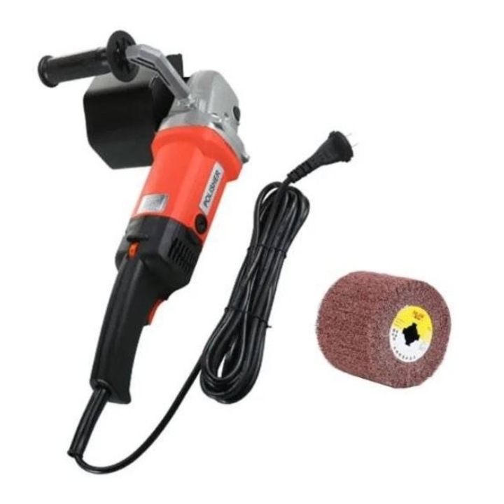 Masina de slefuit cu tambur satinat, tambur slefuit rosu, putere 1200W, SPO SCULEPROFIONLINE