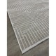 Covor Modern, design abstract liniar, nuante de bej si alb, 100 x 200