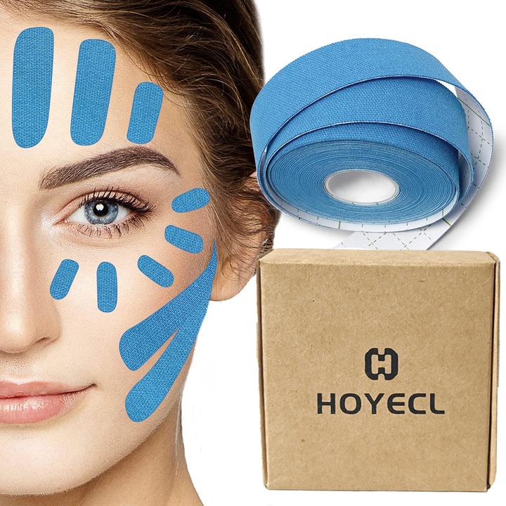 Лента против бръчки Hoyecl, фейслифтинг, синя