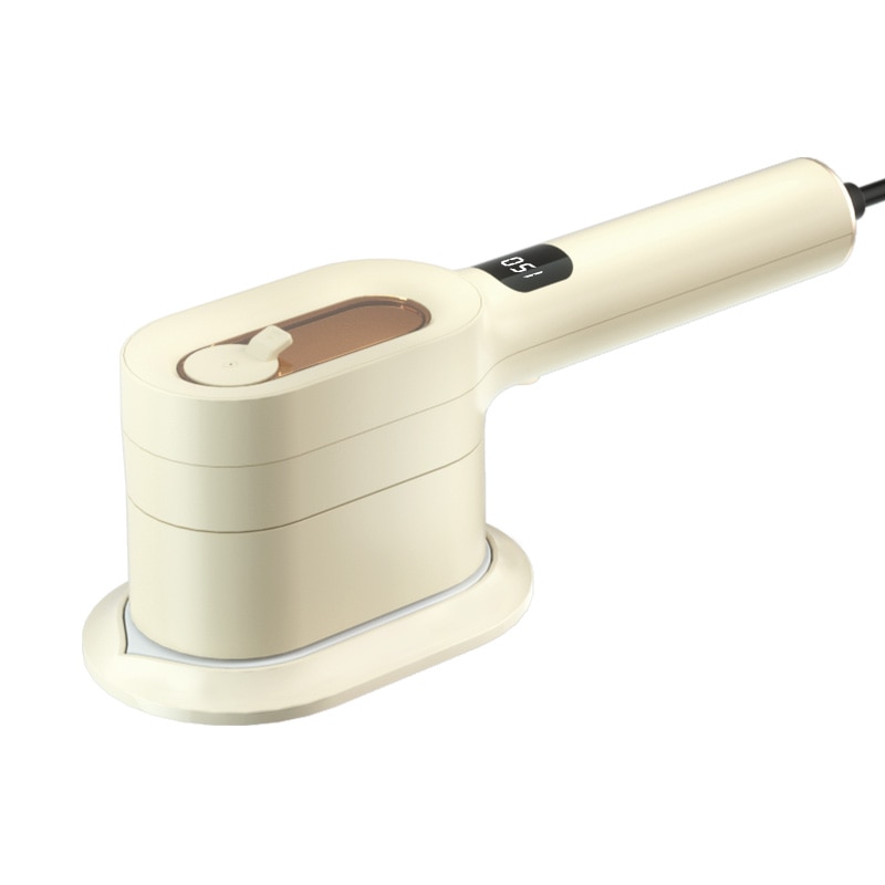 Aparat de calcat portabil cu abur GT1, Aparat de calcat vertical portabil cu abur, Mini masina de calcat manuala, abur de mare putere pentru sterilizare si reducerea ridurilor, calcare umeda si uscata, afisaj digital, reglabil la 90 de grade, Alb