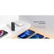 Baterie Externa 5000 mAh pentru iPhone 14/13/12, Conector Lightning incorporat, PD, QC 3.0, 3A, 20W, Negru mat