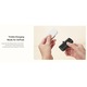 Baterie Externa 5000 mAh pentru iPhone 14/13/12, Conector Lightning incorporat, PD, QC 3.0, 3A, 20W, Negru mat