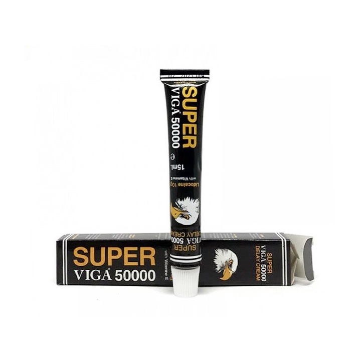 VIGA Super Viga 50000 Krém szexuális stimuláns, korai magömlés ellen, 15 ml