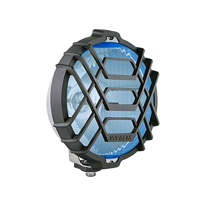 Proiector fi152, faza lunga cu grilaj si carcasa cromata, albastru HO3.17697 Wesem