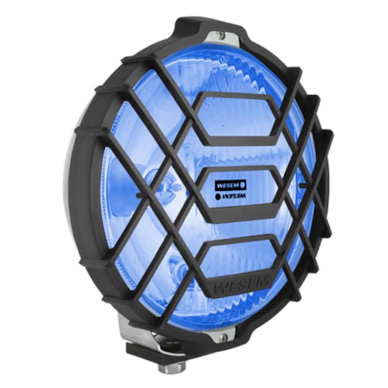 Proiector fi183, mare, crom, cu grilaj, albastru HO2 40060C Wesem