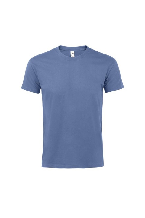 Férfi környakú póló Sol's Imperial So11500, Kék farmer, L