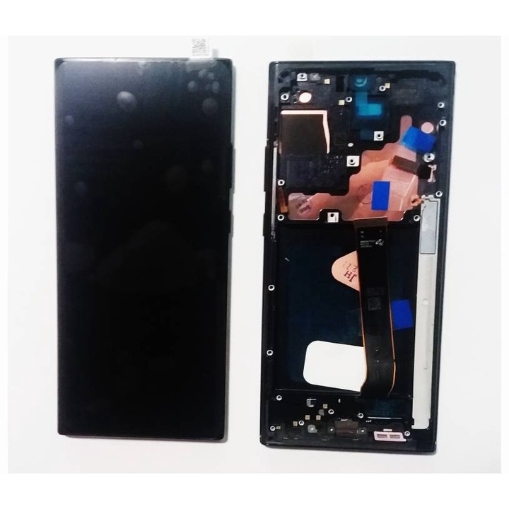 Display ecran cu Touchscreen si Rama compatibil cu Samsung Note 20 Ultra 5G, N986, Negru