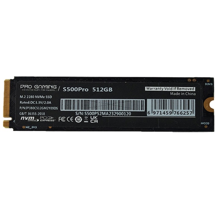 SSD Pro Gaming 2TB, M.2PCIe V3, NVME