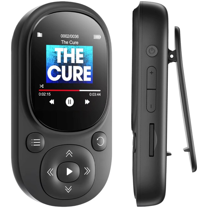MP3 zenei médialejátszó A11, 64GB, Bluetooth, fekete