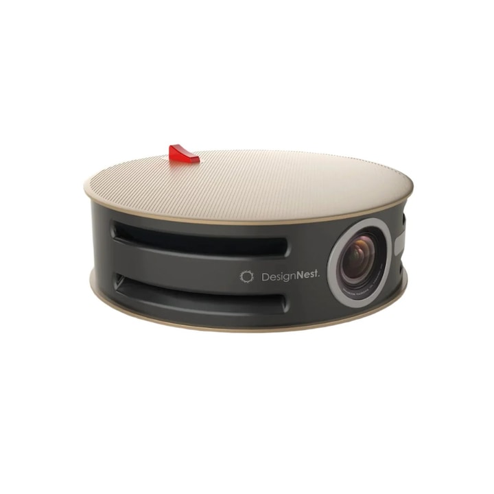 Proiector, conectivitate WiFi 5G Dual Band, difuzoare incorporate, calitate audio HiFi, calitate 4K, 1920X1080, negru