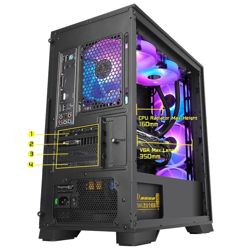 Sistem Desktop PC GAMING PROLIGHT®-S Procesor Intel® i5-12400 4.4