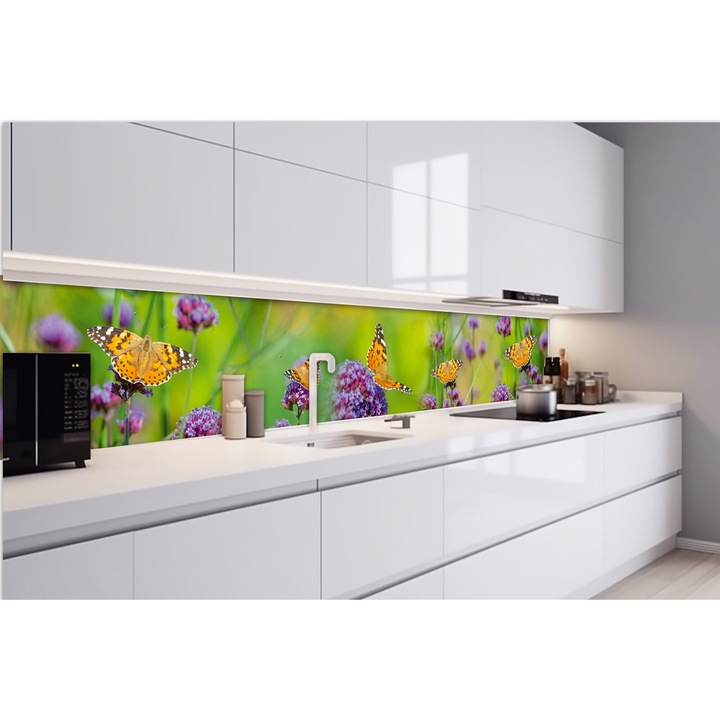 Tapet autoadeziv pentru bucatarie, DIMEX, rezistent la apa, multicolor, 420x60cm