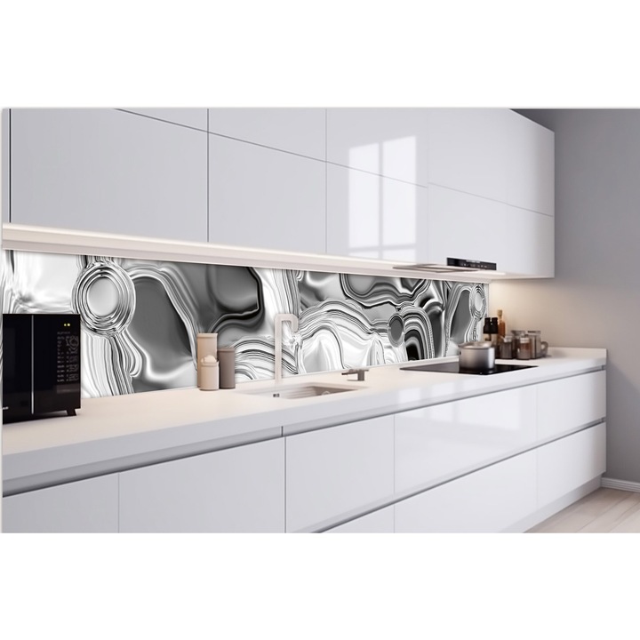 Tapet autoadeziv pentru bucatarie, DIMEX, rezistent la apa, multicolor, 420x60cm