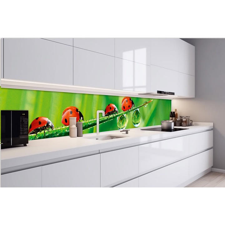 Tapet autoadeziv pentru bucatarie, DIMEX, forme geometrice, rezistent la apa, multicolor, 420x60cm