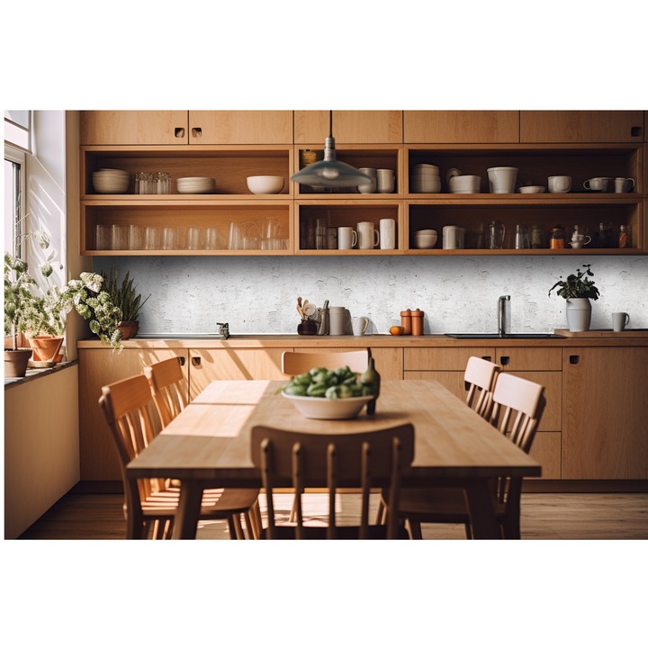 Tapet autoadeziv pentru bucatarie, DIMEX, forme geometrice, rezistent la apa, multicolor, 420x60cm