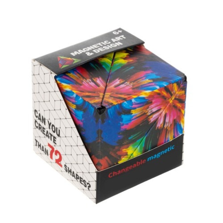 Anti-stressz Rubik-kocka, Artemisz, mágneses, 6x6x6cm, többszínű