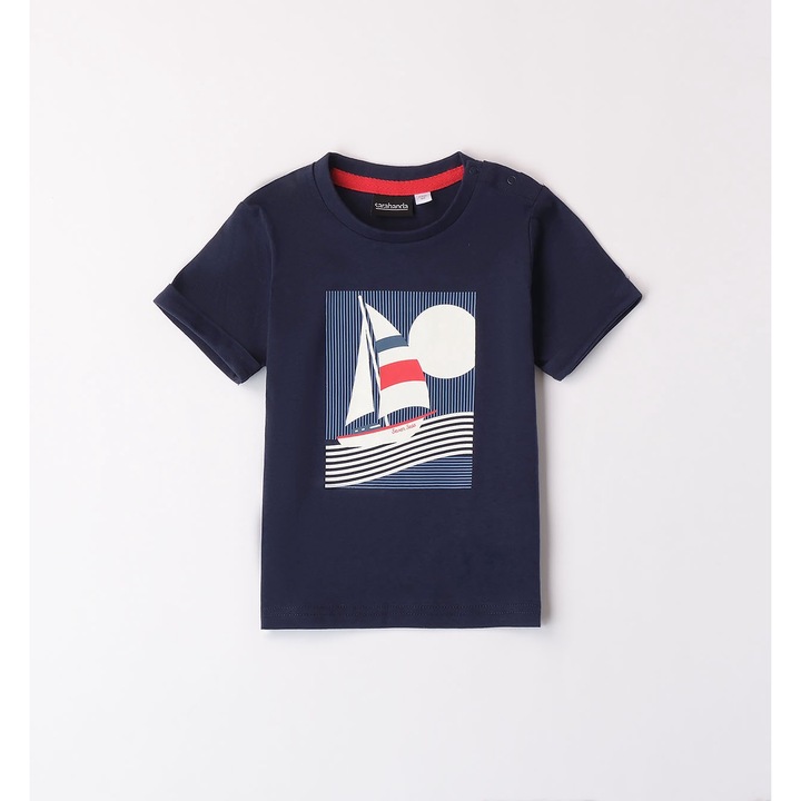 Tengerészeti mintás póló fiúknak