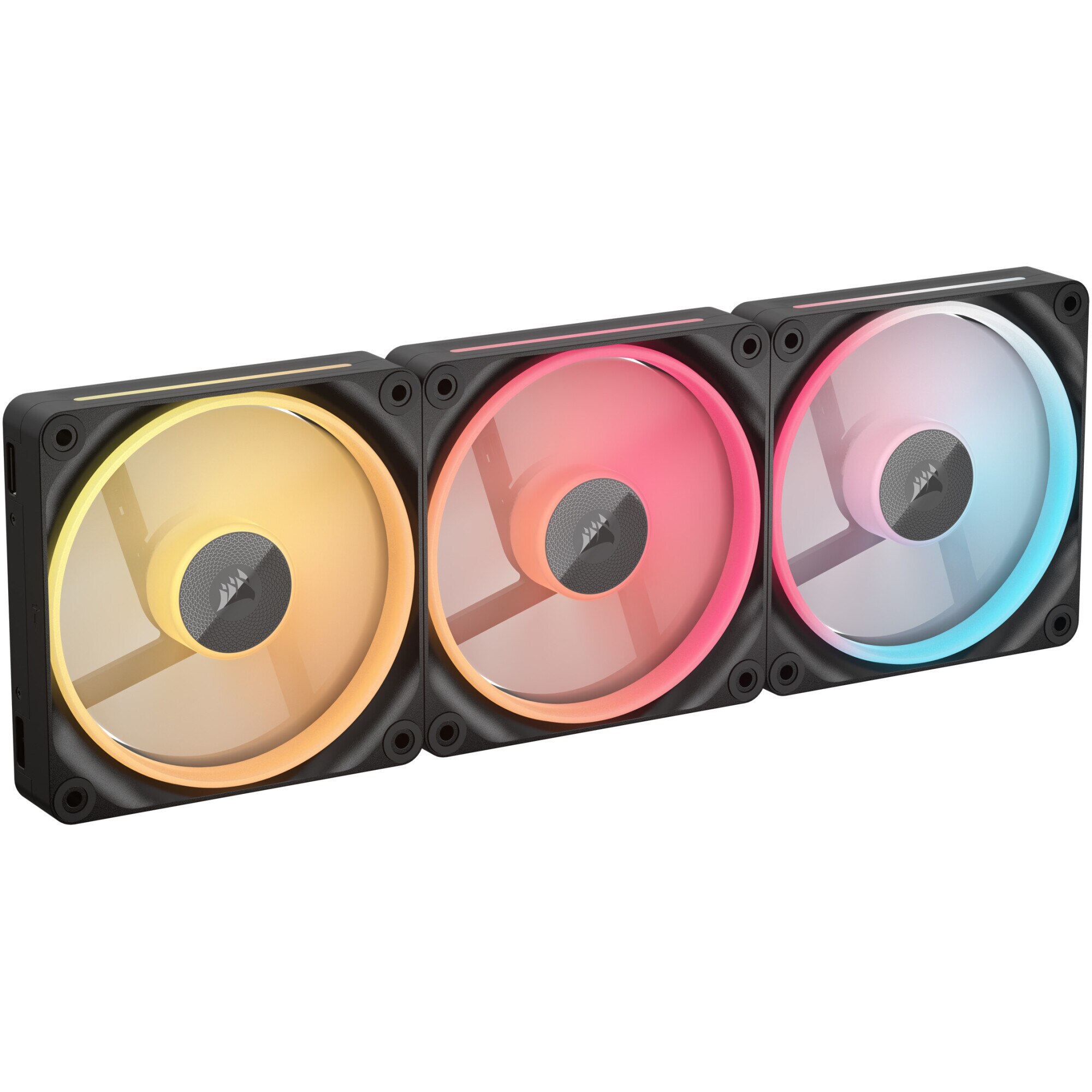 Ventilatoare CORSAIR iCUE LINK LX120-R RGB BLACK, triple pack