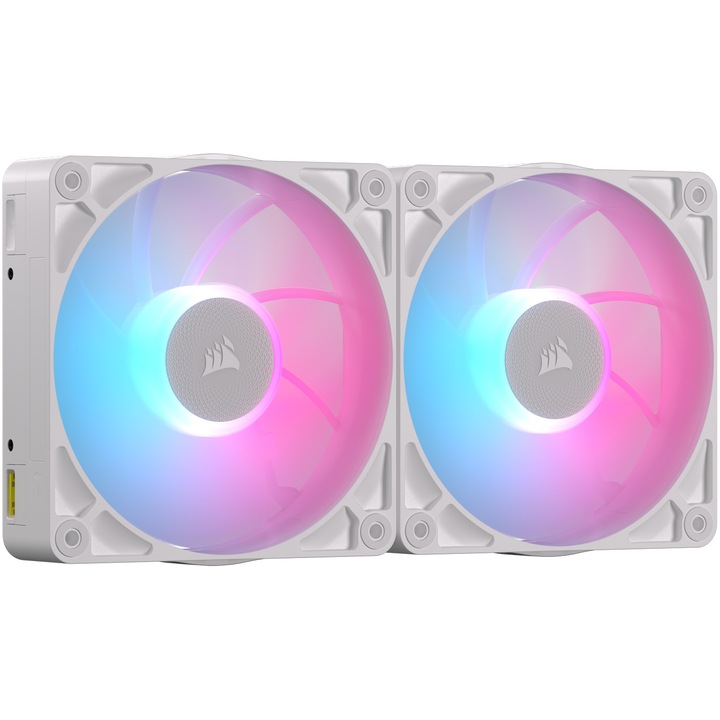 CORSAIR iCUE LINK RX140 MAX RGB WHITE ventilátorok, kettős csomag