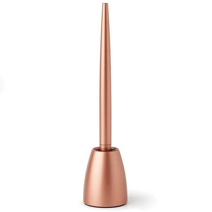 Pix cu baza Lexon Scribalu, roz-aurie, aluminiu, 4x18cm