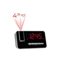 Radio ceas cu proiectie Denver CR-618, Negru