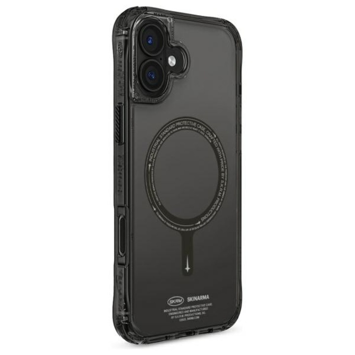 Husa telefon, Saido, protectie 360, compatibila cu incarcarea magnetica, neagra, pentru iPhone 16 6.1"