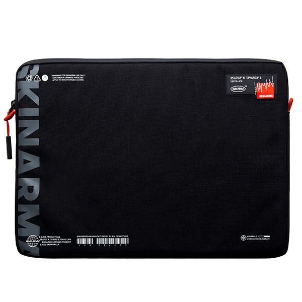 Etui laptop Skinarma Fardel, 14", impermeabil, negru, dimensiuni 31,26x22,12x1,55cm