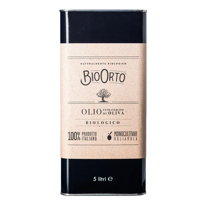 BIOORTO Ulei de masline Premium ECO Monocultivar Ogliarola extravirgin 5 litri