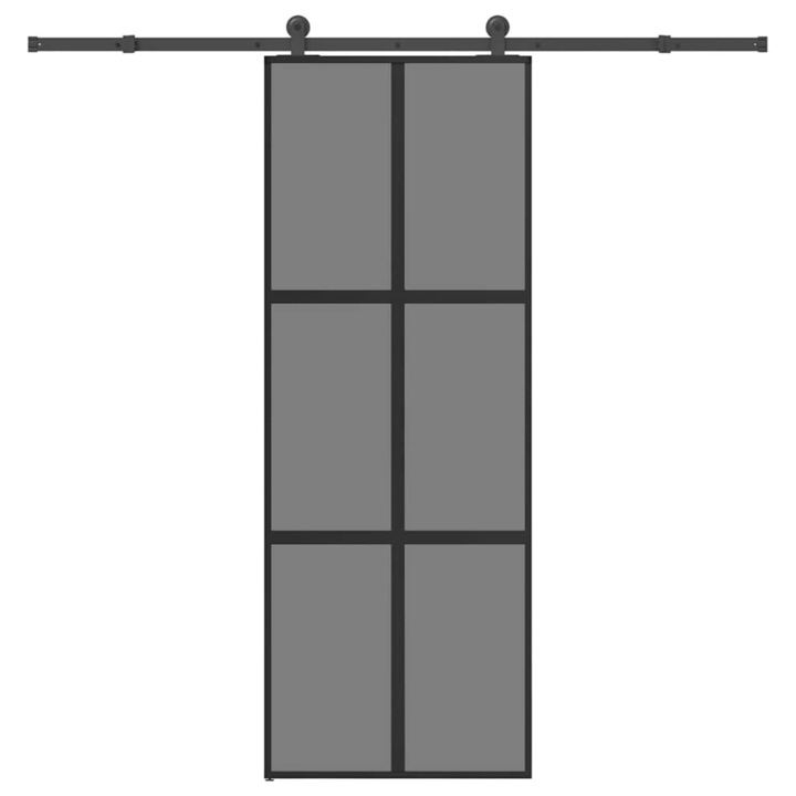 Usa glisanta cu set de feronerie vidaXL, sticla temperata si aluminiu, 27.24 Kg 3332986