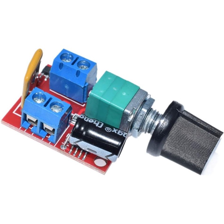 Controler de viteza pentru motoare electrice, DC3V-35V, Dimmer, PWM 1%-100%