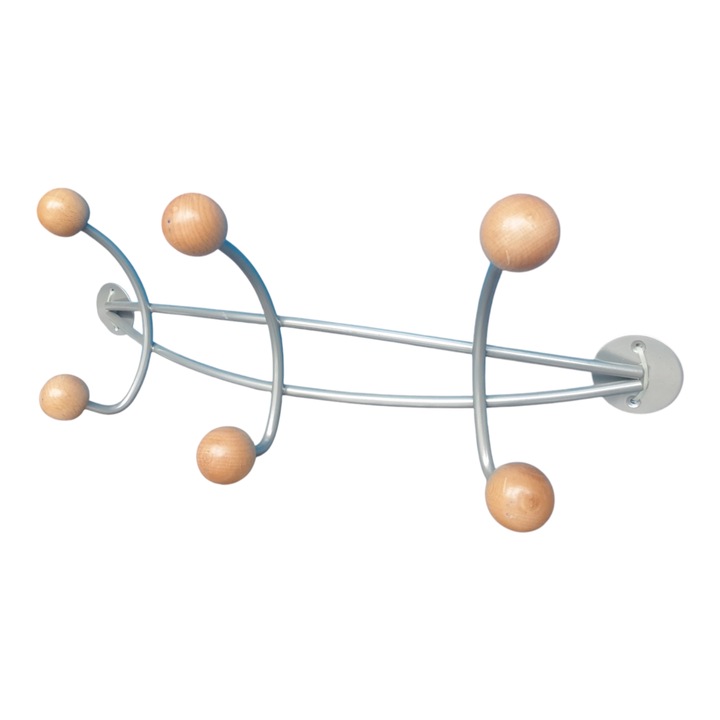 Kabáttartó, Linea Bertomani, 3 db tömörfából készült dupla kampóval
