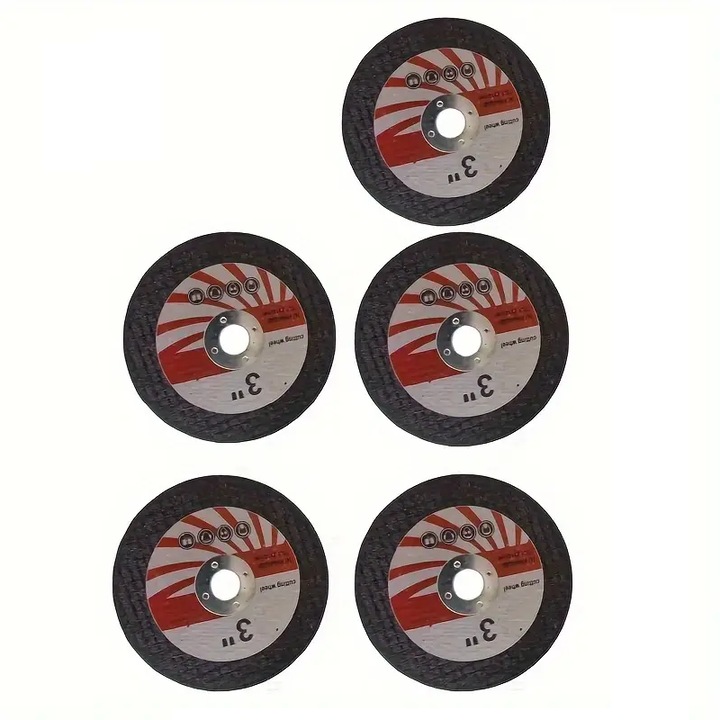 Korongkészlet, 75/76mm, 5 db, fém vágásához