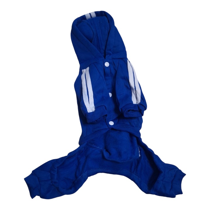 Haina Trening Cu Labute Pentru Animale De Companie Cu Mansete Elastice Si Gluga, Vision XXI, Albastra