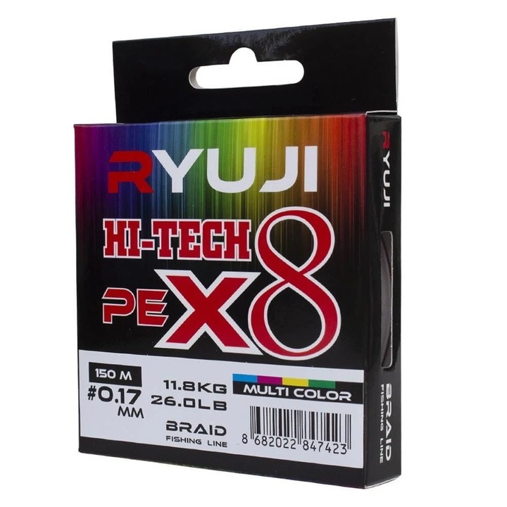 Menet Ryuji Hi-Tech x8 0,23mm/150m Multicolor