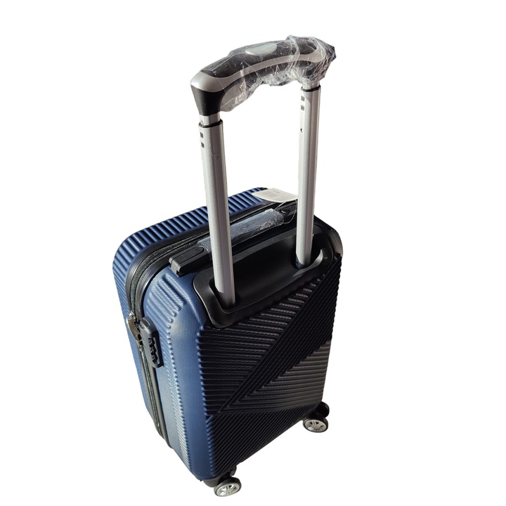 Troler cabina avion, 4 roti detasabile cu rotatie 360°, 100% ABS, cifru, dimensiuni acceptate de Wizz Air si majoritatea companiilor 40x30x20 cm