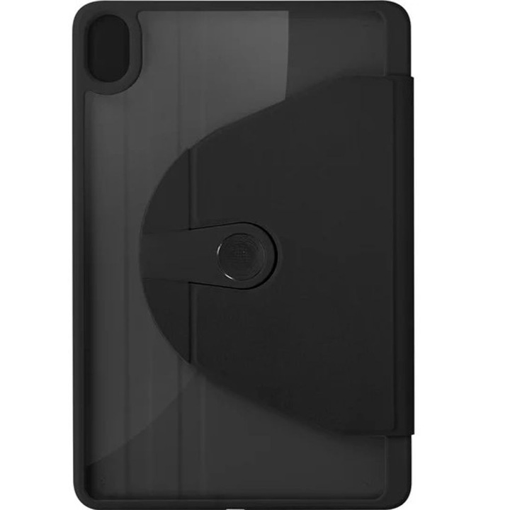 Husa pentru iPad 10.2", suport rotativ 360°, loc pentru randunica, neagra