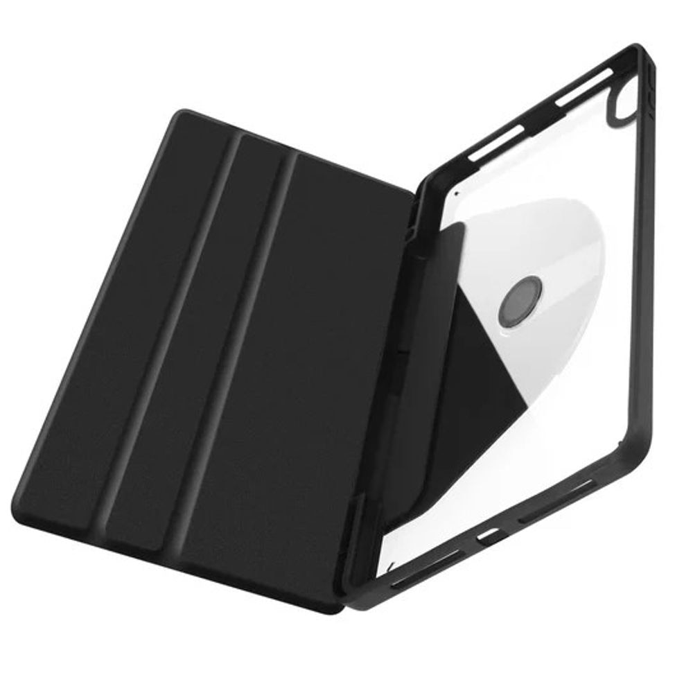 Husa pentru iPad 10.2", suport rotativ 360°, loc pentru randunica, neagra