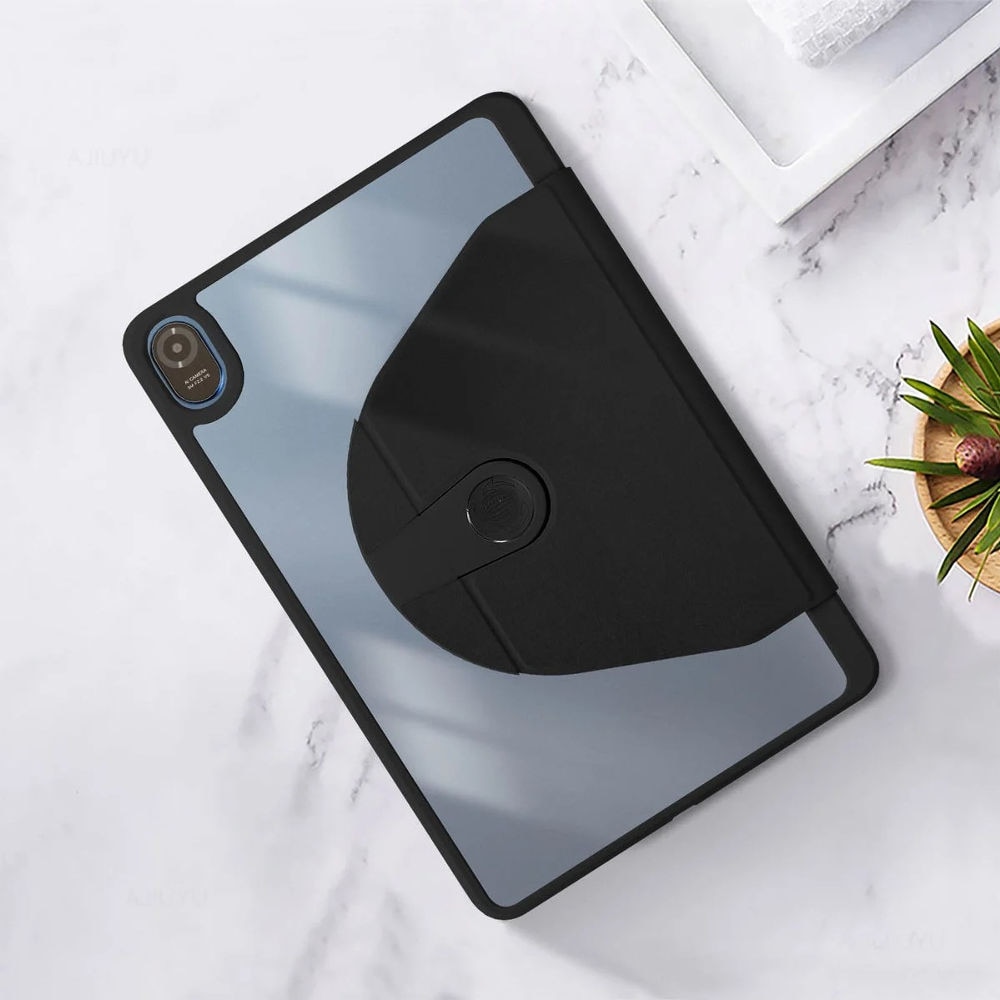 Husa pentru iPad 10.2", suport rotativ 360°, loc pentru randunica, neagra
