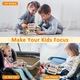 Jucarie educativa Montessori, MzcrJosv ®, Busy Board din lemn pentru copii, Panou interactiv cu circuit electric, butoane, inregistrare vocala si LED-uri, Dezvoltare abilitati practice si cognitive, 29*17.8*4.7cm, Multicolor
