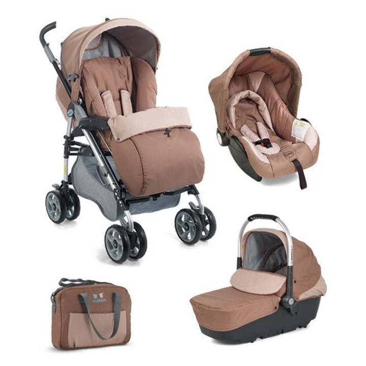 Carucior 3 in 1 Plebani D1 Trio-maro