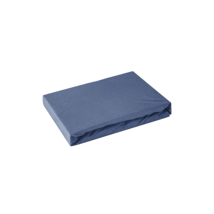 Dina pamut-szatén lepedő Gránátkék 220x210 cm