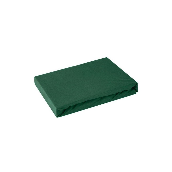 Cearsaf de pat fara elastic Eurofirany DINA 180x210 verde sticla