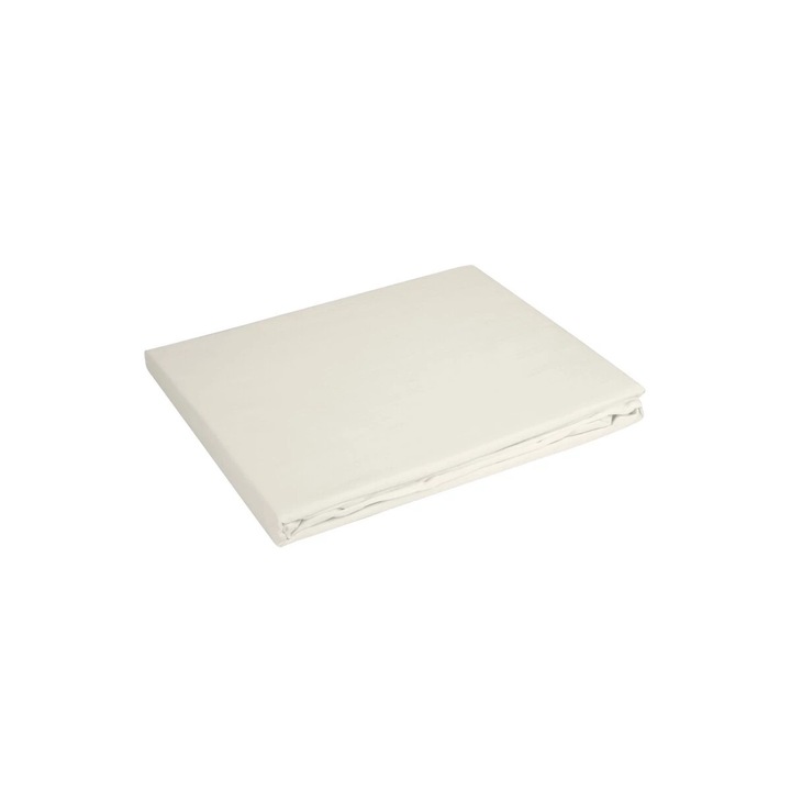 Cearsaf de pat fara elastic 160 x 210 cm Eurofirany crem